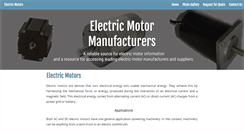 Desktop Screenshot of electric-motors.net