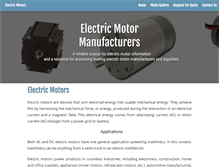 Tablet Screenshot of electric-motors.net